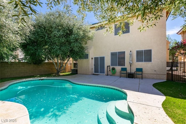 10908 Royal Highlands St, Las Vegas, NV 89141 - view of pool featuring a fenced backyard and a patio area