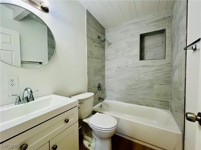 700 N Minnesota St, Las Vegas, NV 89107 - bathroom with bathtub / shower combination, vanity, and toilet