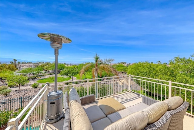 3050 Whispering Crest Dr, Henderson, NV 89052 - balcony with outdoor lounge area