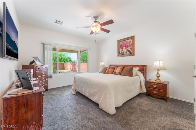 2413 Mourning Warbler Ave, North Las Vegas, NV 89084 - carpeted bedroom with baseboards and ceiling fan