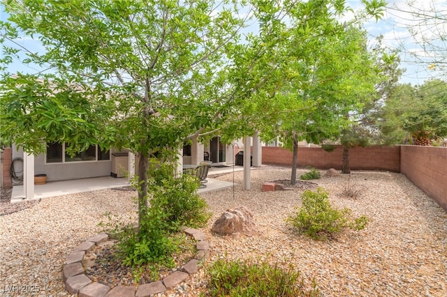 2413 Mourning Warbler Ave, North Las Vegas, NV 89084 - fenced backyard featuring a patio