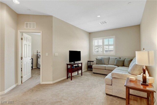1560 Plaza Centre Dr Unit 103, Las Vegas, NV 89135 - living room featuring light carpet and baseboards