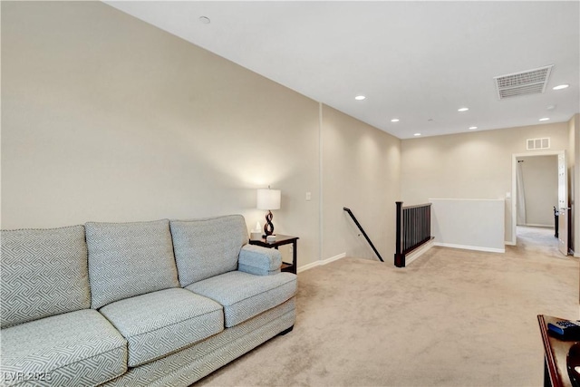 1560 Plaza Centre Dr Unit 103, Las Vegas, NV 89135 - carpeted living room featuring baseboards and recessed lighting