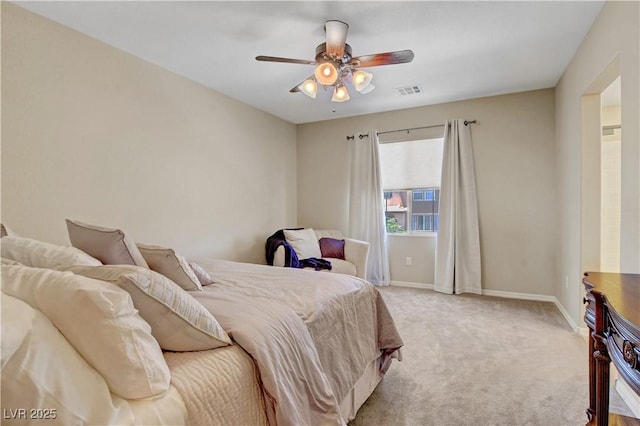 1560 Plaza Centre Dr Unit 103, Las Vegas, NV 89135 - bedroom featuring light colored carpet, baseboards, and ceiling fan