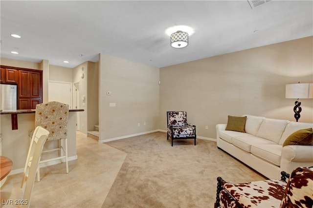 1560 Plaza Centre Dr Unit 103, Las Vegas, NV 89135 - living area featuring recessed lighting, baseboards, and light carpet