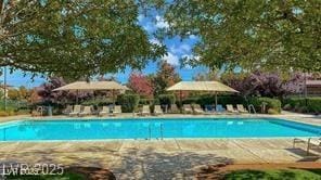 1560 Plaza Centre Dr Unit 103, Las Vegas, NV 89135 - community pool featuring a patio area