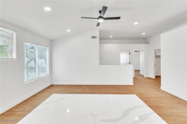 831 Purple Sage Ter, Henderson, NV 89015 - empty room featuring light wood finished floors, recessed lighting, baseboards, and ceiling fan