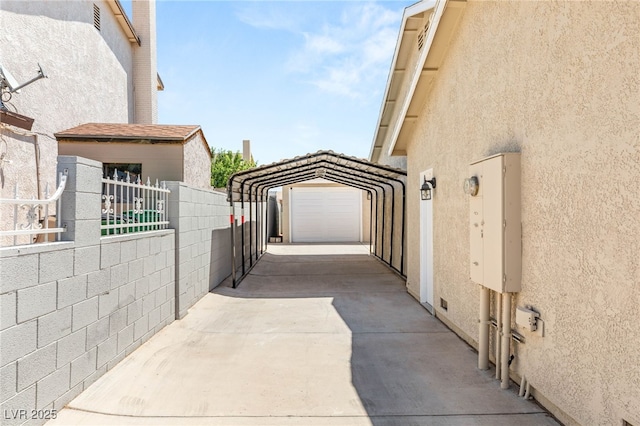 1505 Irene Dr, Boulder City, NV 89005 - view of patio featuring a carport and concrete driveway