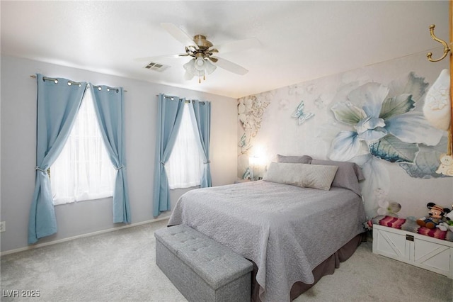 3404 Brayton Mist Dr, North Las Vegas, NV 89081 - bedroom featuring carpet, a ceiling fan, and baseboards
