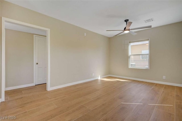 524 Hopi Pl, Boulder City, NV 89005 - spare room with ceiling fan, wood finished floors, and baseboards