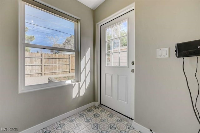 524 Hopi Pl, Boulder City, NV 89005 - doorway to outside featuring baseboards