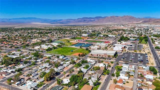 524 Hopi Pl, Boulder City, NV 89005 - aerial overview of property's location with a mountain backdrop