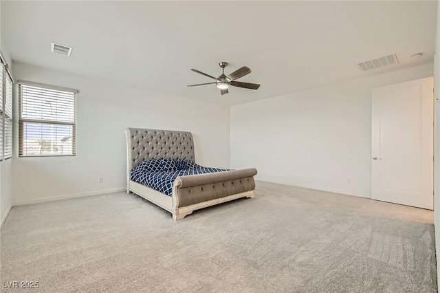 6830 Fallen Rock St, North Las Vegas, NV 89084 - carpeted bedroom with ceiling fan and baseboards