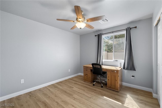 100 Eton St, Pahrump, NV 89048 - office space with light wood-type flooring and a ceiling fan