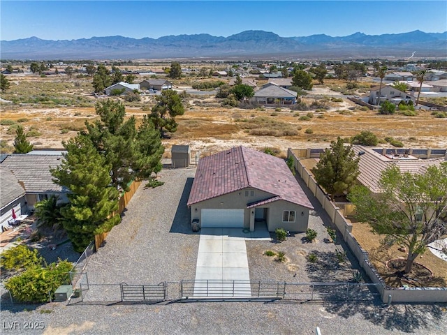 100 Eton St, Pahrump, NV 89048 - aerial view of residential area featuring mountains