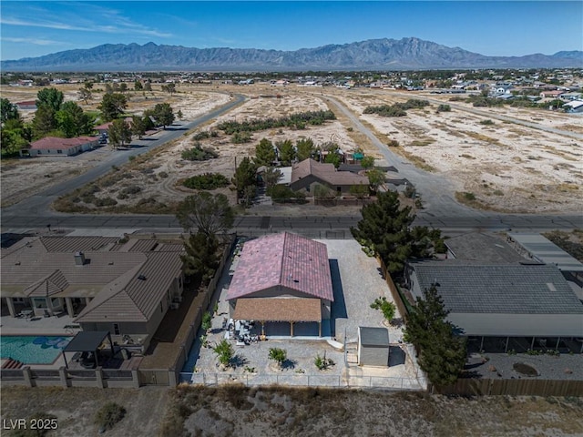100 Eton St, Pahrump, NV 89048 - aerial view of a mountain backdrop