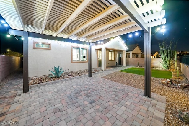 3096 Beaux Art Ave, Henderson, NV 89044 - fenced backyard with a patio area
