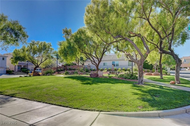 4020 Driscoll Mountain St, Las Vegas, NV 89129 - view of front of house featuring a front yard and a residential view