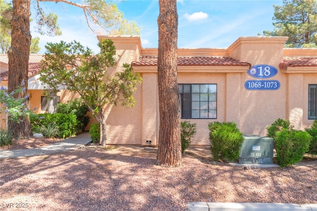 2851 S Valley View Blvd Unit 1071, Las Vegas, NV 89102 - view of front of home featuring a tile roof and stucco siding