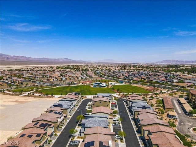 4229 Venus Falls Ave, North Las Vegas, NV 89084 - aerial view of property's location featuring nearby suburban area and a mountain backdrop