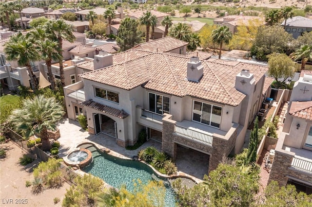 2436 Grassy Spring Pl, Las Vegas, NV 89135 - aerial view of residential area