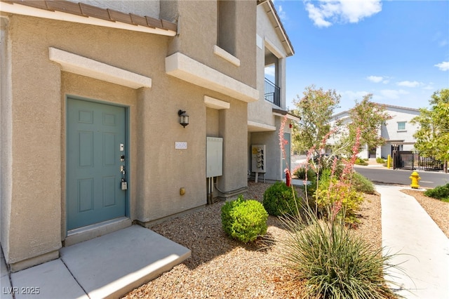 2495 Sunflower Days Ave Unit 2052, North Las Vegas, NV 89031 - entrance to property with stucco siding