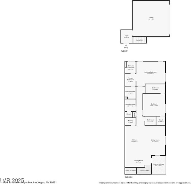 2495 Sunflower Days Ave Unit 2052, North Las Vegas, NV 89031 - room layout