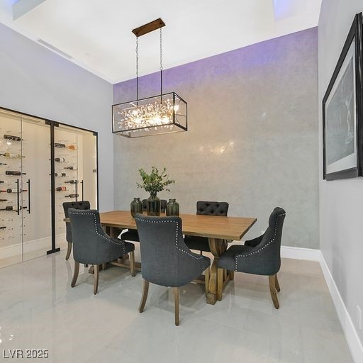 5400 Mello Ave, Las Vegas, NV 89131 - dining room featuring a chandelier