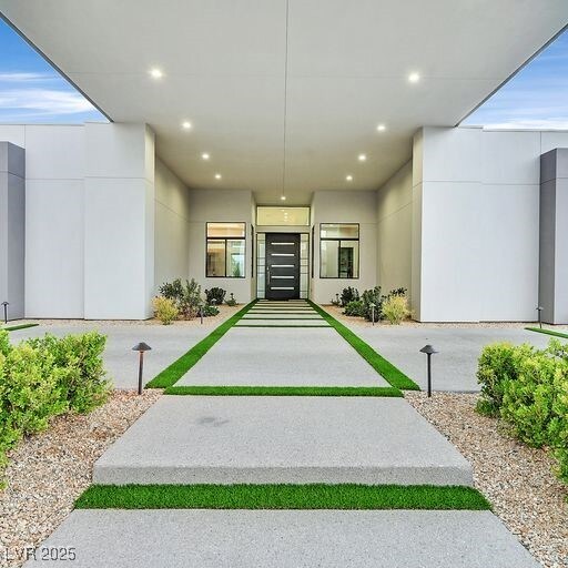 5400 Mello Ave, Las Vegas, NV 89131 - property entrance with stucco siding