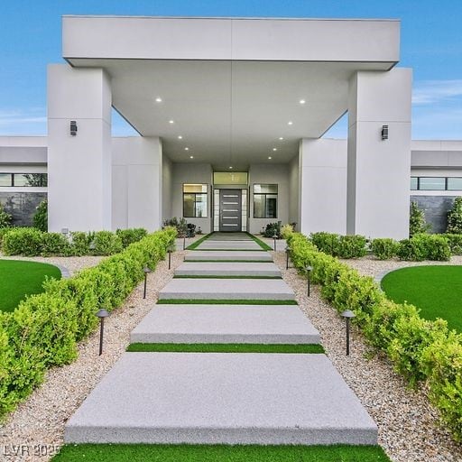 5400 Mello Ave, Las Vegas, NV 89131 - view of exterior entry featuring stucco siding