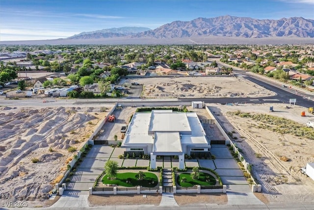 5400 Mello Ave, Las Vegas, NV 89131 - aerial view of residential area with a mountain backdrop