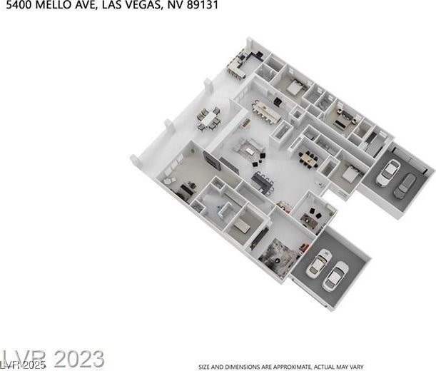 5400 Mello Ave, Las Vegas, NV 89131 - view of home floor plan