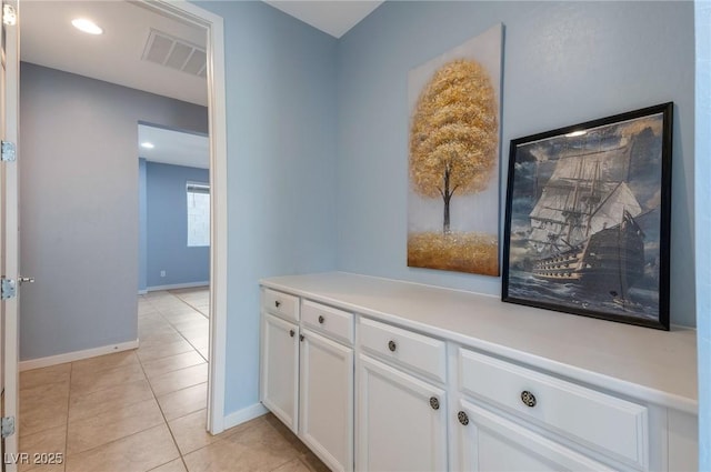 754 Tallgrass St, Las Vegas, NV 89138 - corridor with light tile patterned floors, baseboards, and recessed lighting
