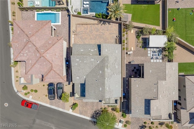 754 Tallgrass St, Las Vegas, NV 89138 - aerial view of a pool area