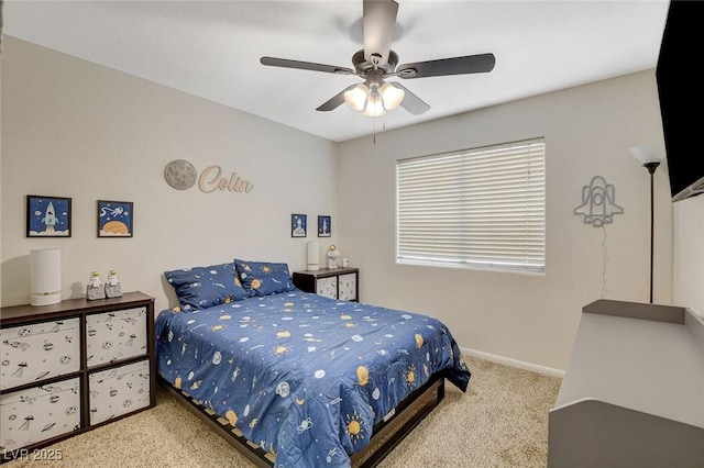 10988 Salernes St, Las Vegas, NV 89141 - bedroom with carpet floors, baseboards, and a ceiling fan