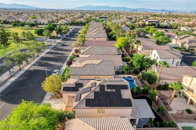 10988 Salernes St, Las Vegas, NV 89141 - aerial perspective of suburban area featuring mountains