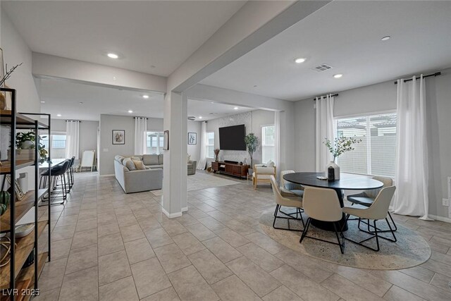5234 Savannah Rose St, Las Vegas, NV 89149 - dining area featuring recessed lighting and baseboards