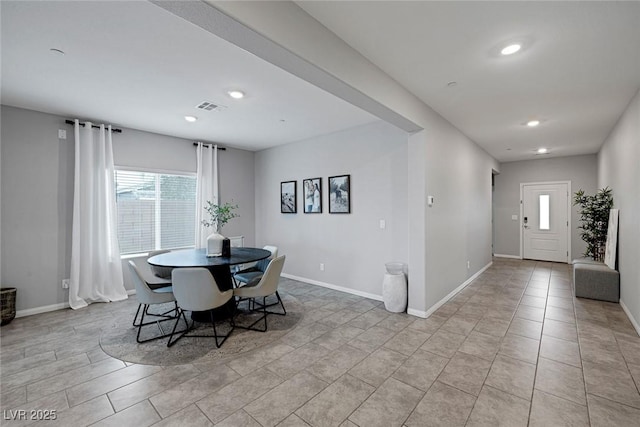 5234 Savannah Rose St, Las Vegas, NV 89149 - dining space featuring recessed lighting, baseboards, and light tile patterned floors
