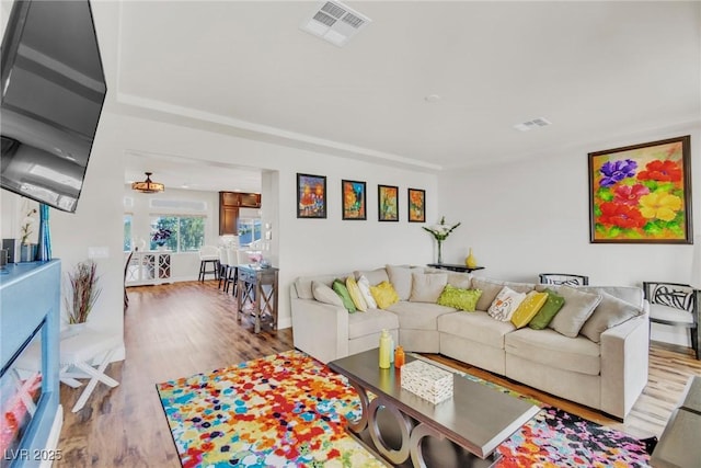 5889 Thistle Meadow Ave, Las Vegas, NV 89139 - living area featuring wood finished floors