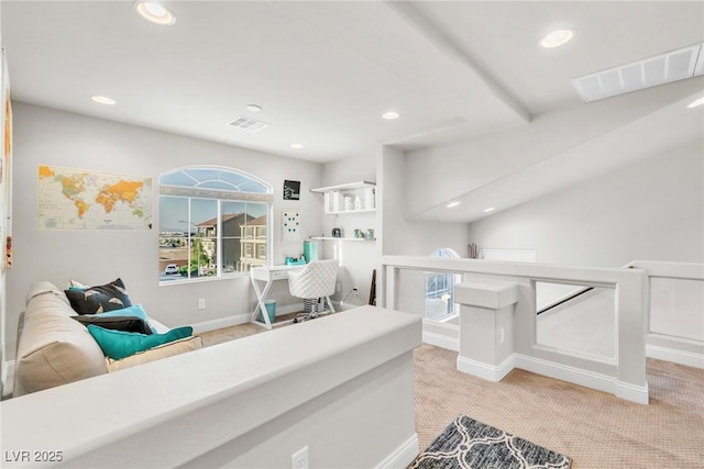 5889 Thistle Meadow Ave, Las Vegas, NV 89139 - interior space featuring light colored carpet and recessed lighting