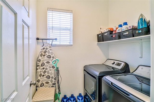 10667 Olympic Pine Dr, Las Vegas, NV 89135 - laundry area with plenty of natural light and separate washer and dryer