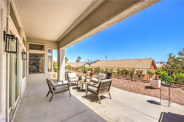 3028 Treesdale Dr, Las Vegas, NV 89134 - view of patio featuring an outdoor hangout area