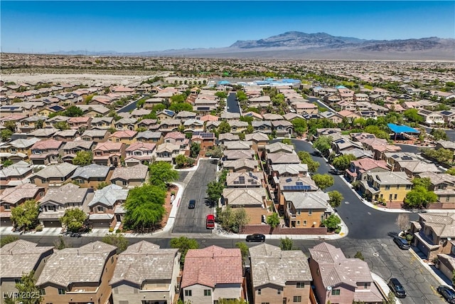 10353 Yew Blossom Ave, Las Vegas, NV 89166 - aerial perspective of suburban area featuring a mountainous background