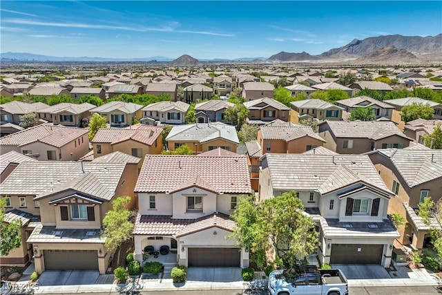 10353 Yew Blossom Ave, Las Vegas, NV 89166 - aerial view of residential area with mountains