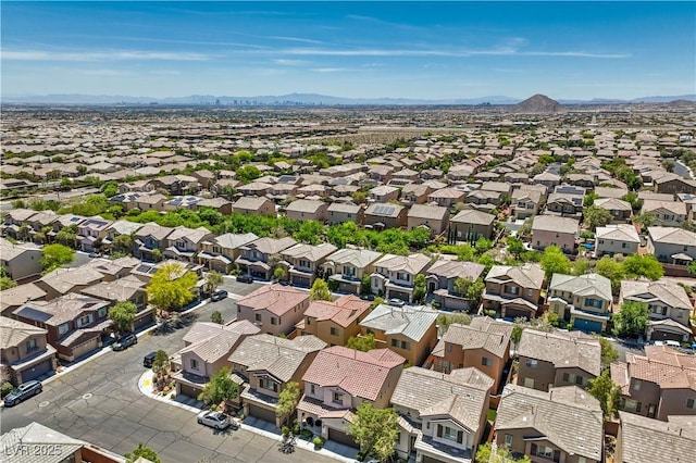 10353 Yew Blossom Ave, Las Vegas, NV 89166 - aerial view of residential area with mountains