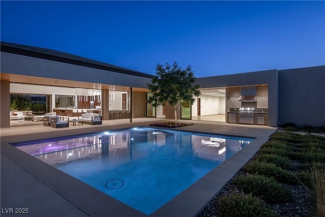 6 Rockmount Ct, Henderson, NV 89012 - swimming pool with an outdoor living space and a patio area