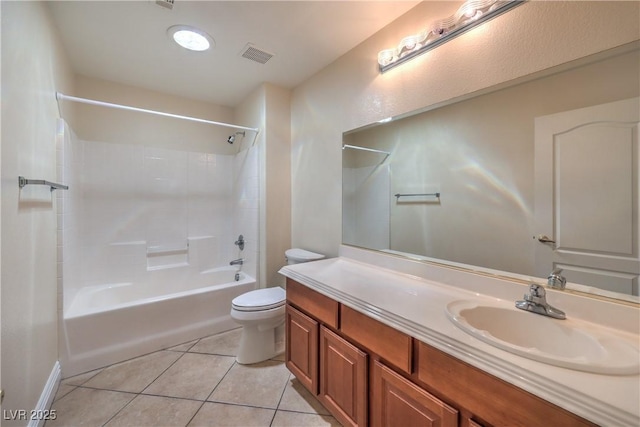 1044 Spanish Needle St, Henderson, NV 89002 - full bath with tile patterned flooring, vanity, shower / tub combination, and toilet