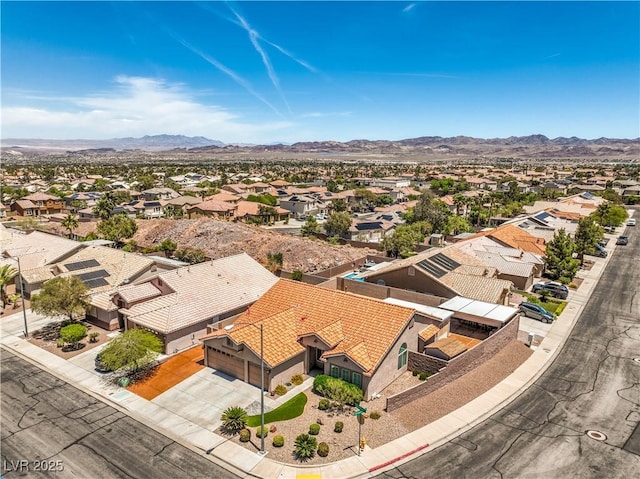 1044 Spanish Needle St, Henderson, NV 89002 - aerial perspective of suburban area featuring mountains