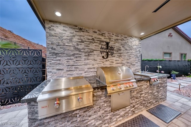 101 Mirage View Dr, Henderson, NV 89011 - view of patio / terrace with a sink