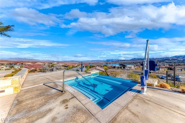 101 Mirage View Dr, Henderson, NV 89011 - view of pool featuring a patio area and a mountain view